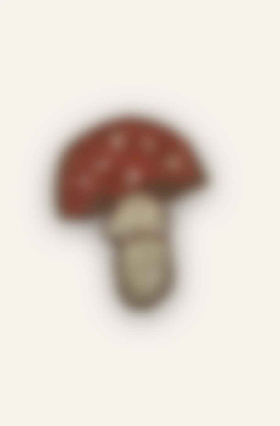 Helmstedt Mushroom Brooch - Red