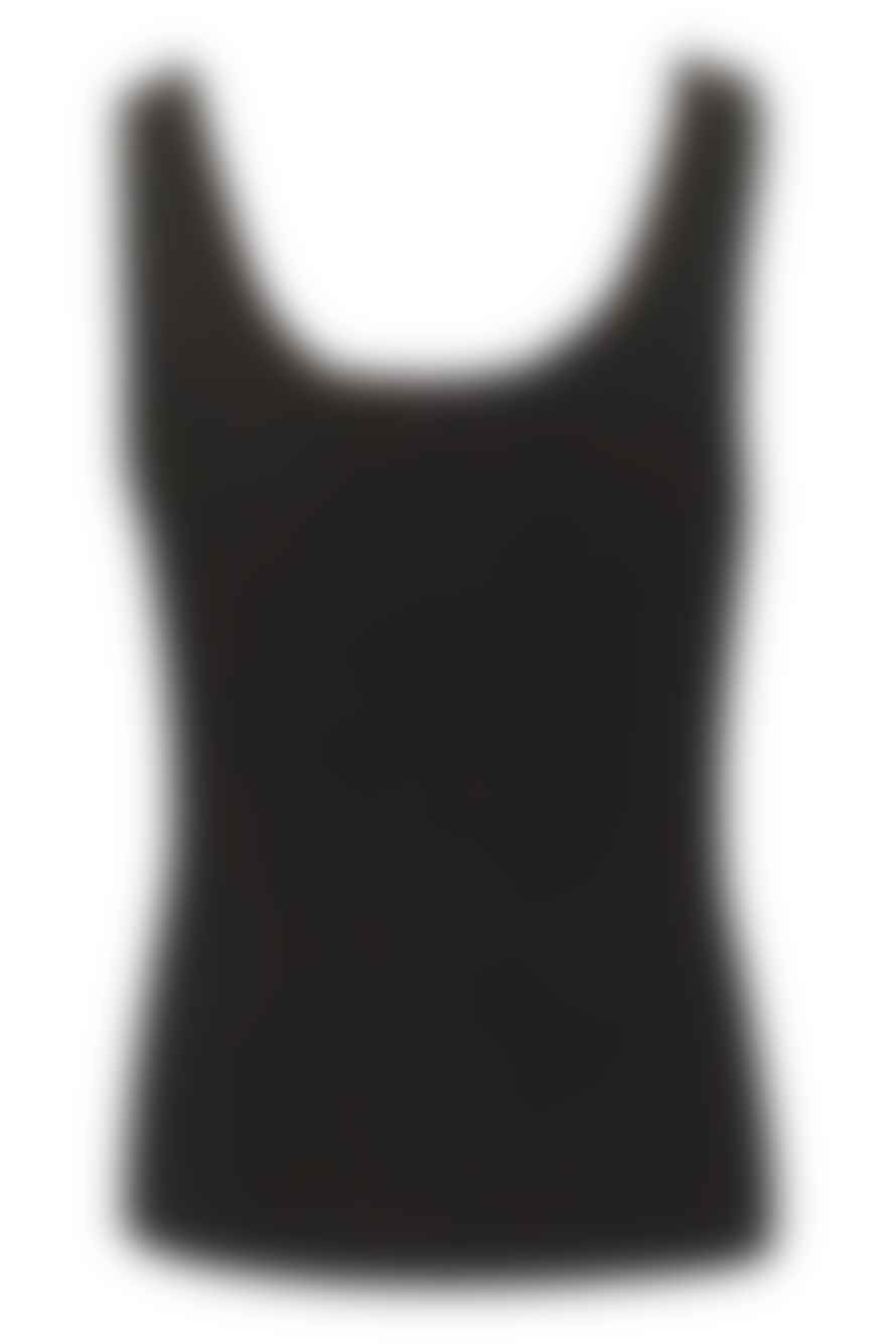 Gestuz Gestuz DrewGZ Sleeveless Logo Vest Black Black