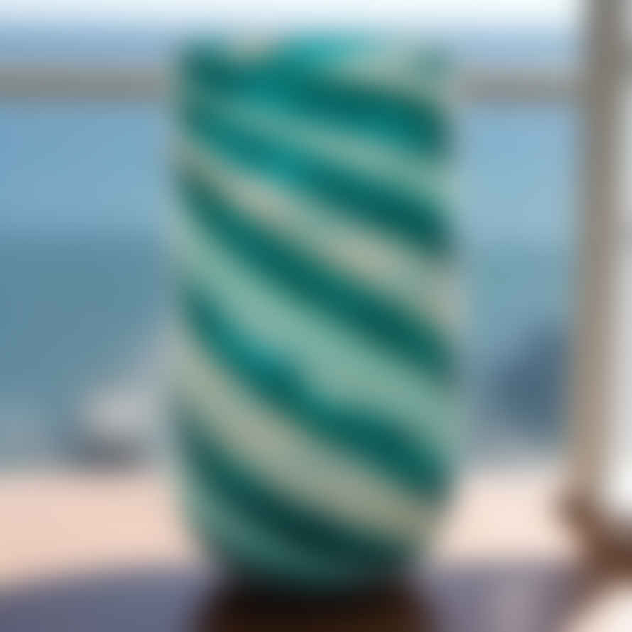 Distinctly Living Green Swirl Vase