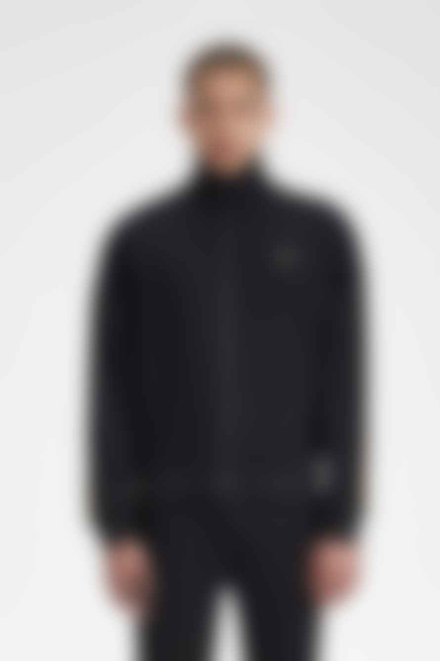 Fred Perry Fred Perry J7828 Crochet Tape Track Jacket Black