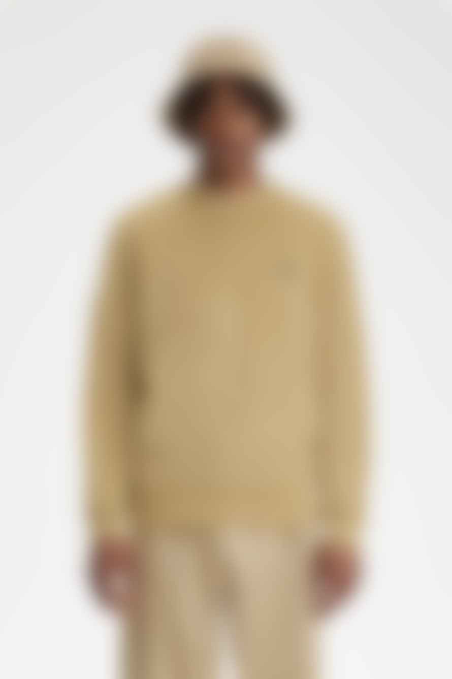 Fred Perry Fred Perry Towelling Sweatshirt Warm Stone