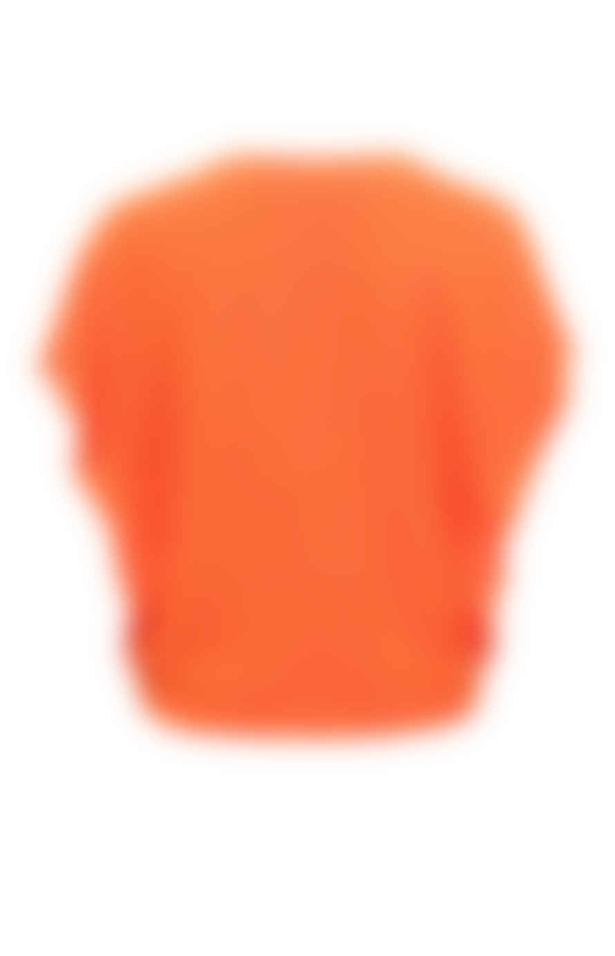 Yaya Exotic Orange V-neck Tank Top