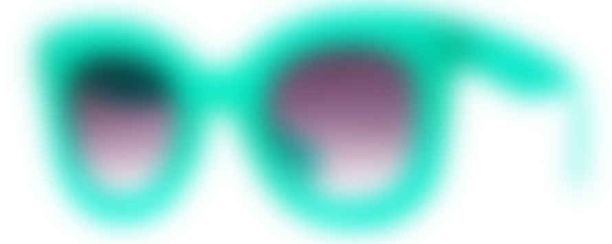 AJ MORGAN Rave On Turquoise Sunglasses