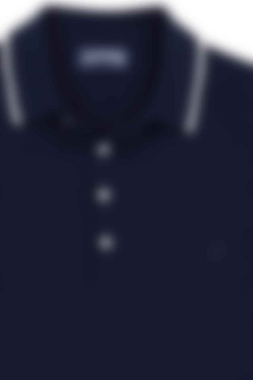 Vilebrequin - Pezou Honeycomb Fabric Polo Shirt In Navy Blue Pezat174