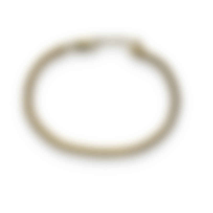 CollardManson 925 Gold Plated Silver Rope Chain Bracelet