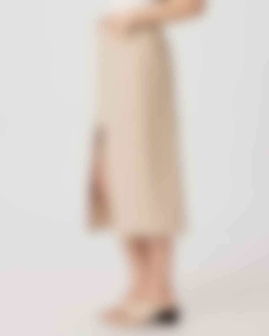 Paige  Angela Midi Skirt - Soft Beige