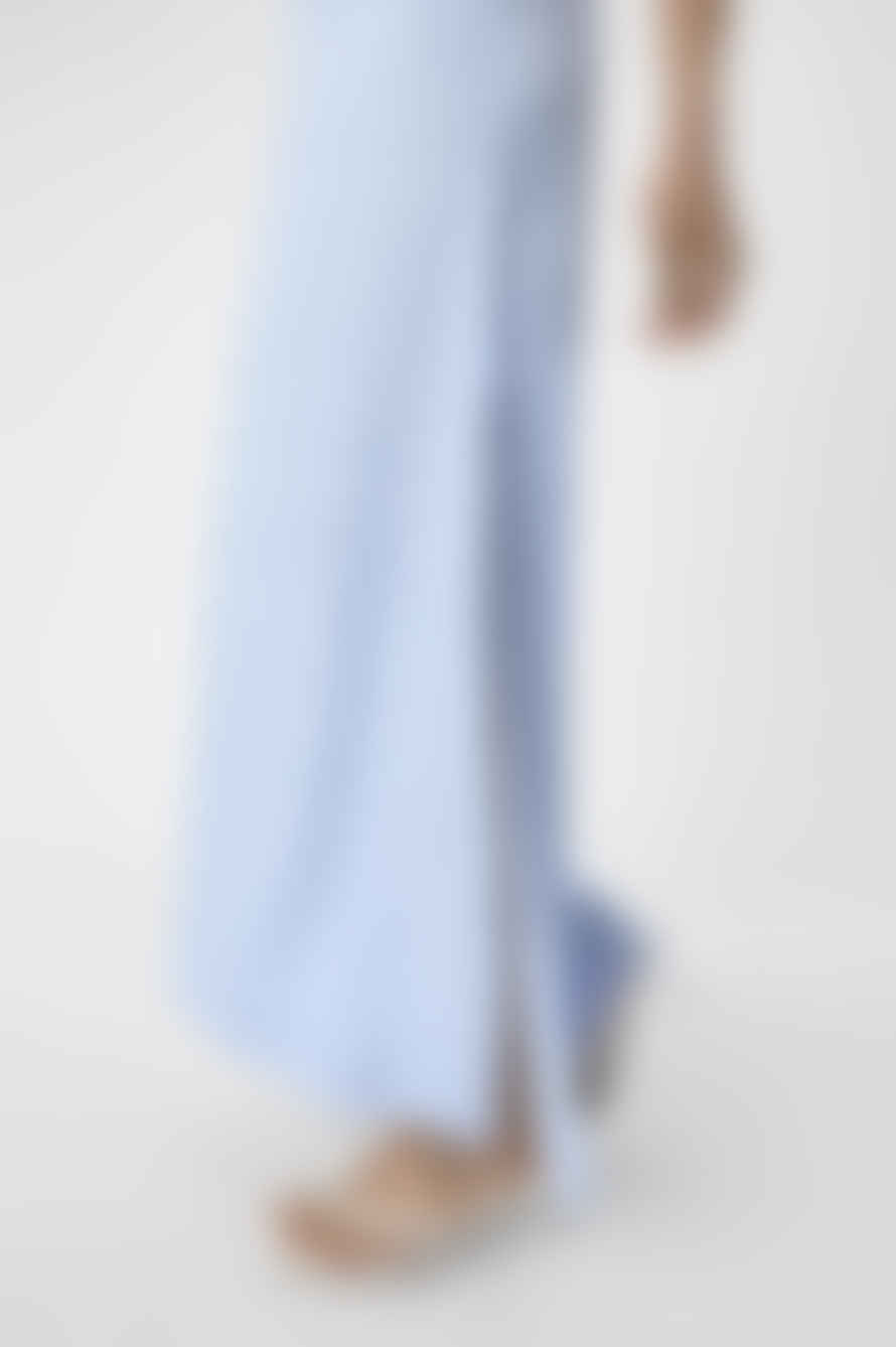 Object Osani Brunnera Blue Long Dress