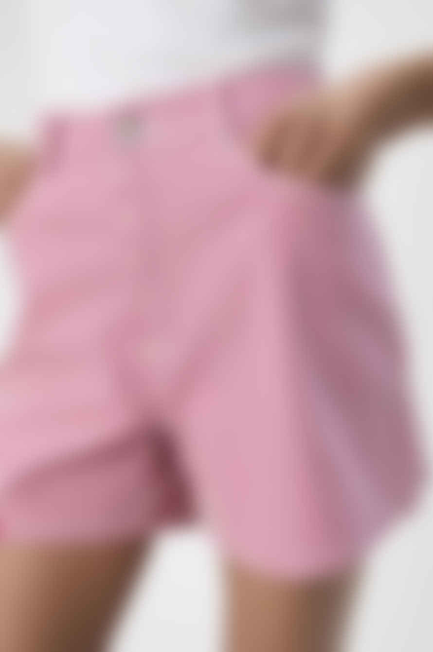 Object Sola Sandshell Pink Pastel Twill Shorts