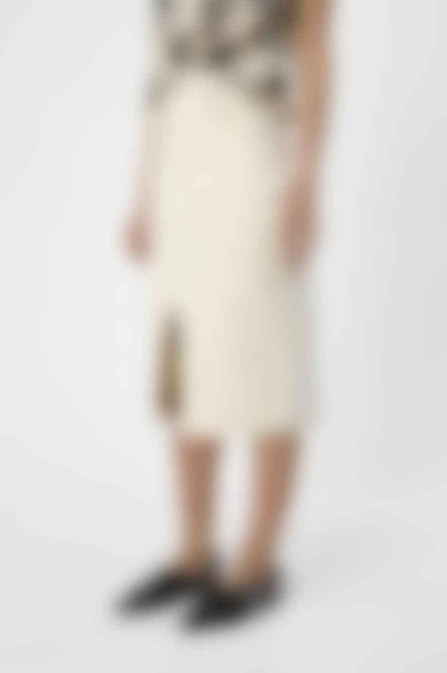 Object Ellen Sandshell Twill Midi Skirt