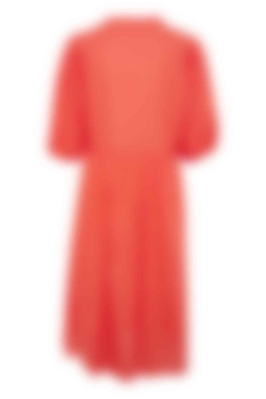 Soaked in Luxury  Hot Coral Josie Dress