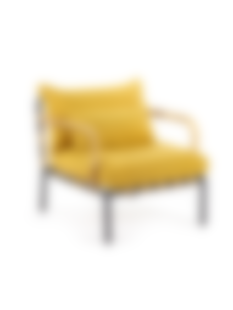12 Rene Barba Lounge Chair Black & Ocher