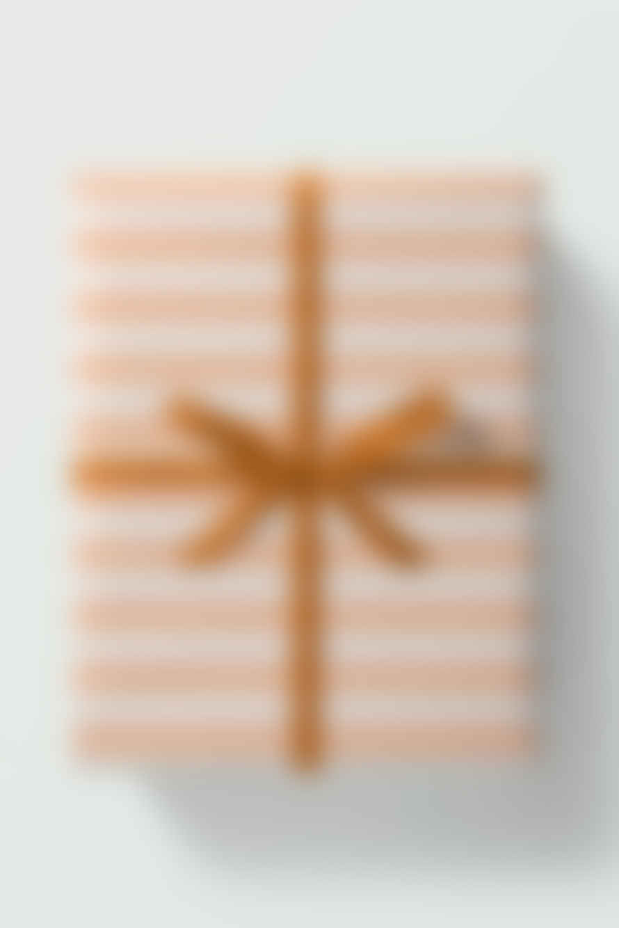 graphic  factory Peach Stripe Gift Wrap