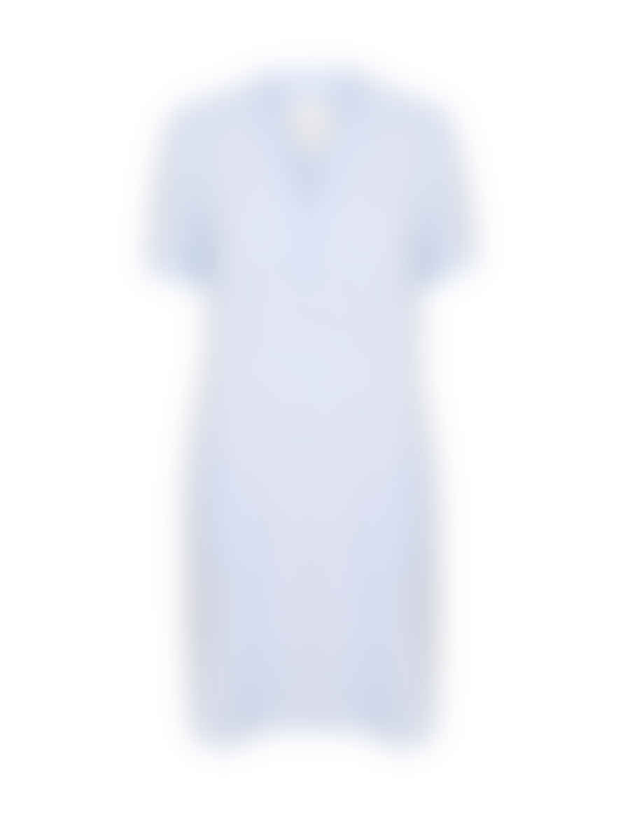 Part Two Aminase Linen Dress Heather Blue