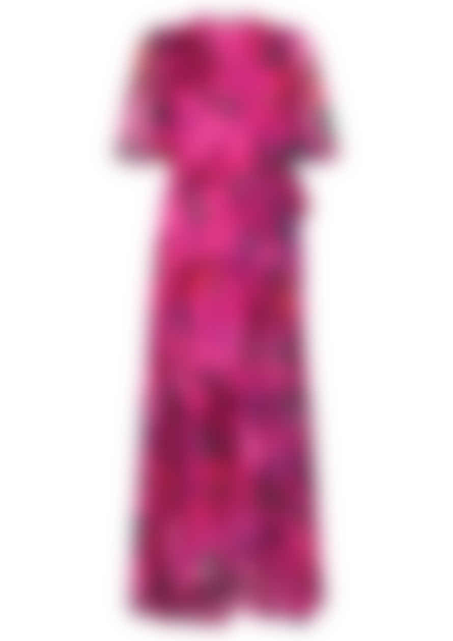Hope & Ivy The Corinne Flutter Sleeve Maxi Wrap Dress