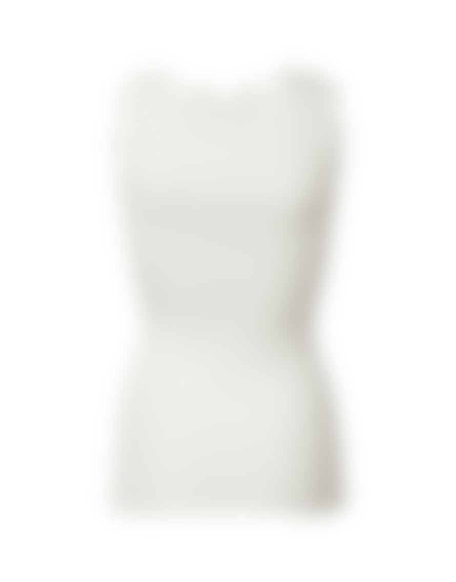 Rosemunde Rosemunde Babette Round Neck Lace Vest Top Col: 1049 White, Size XS