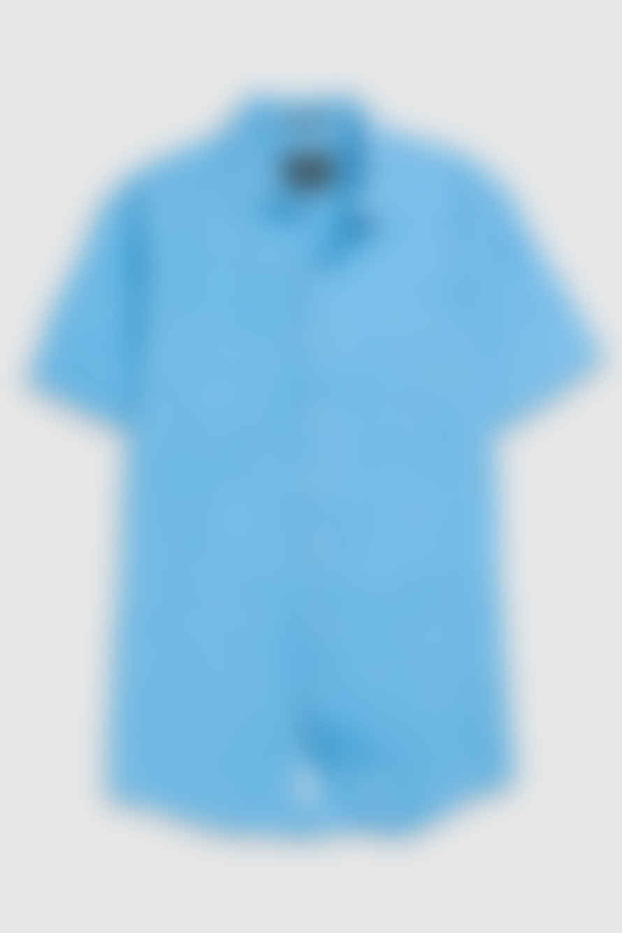 RODD & GUNN - Palm Beach Short Sleeve Linen Shirt In Cobalt Lp6266