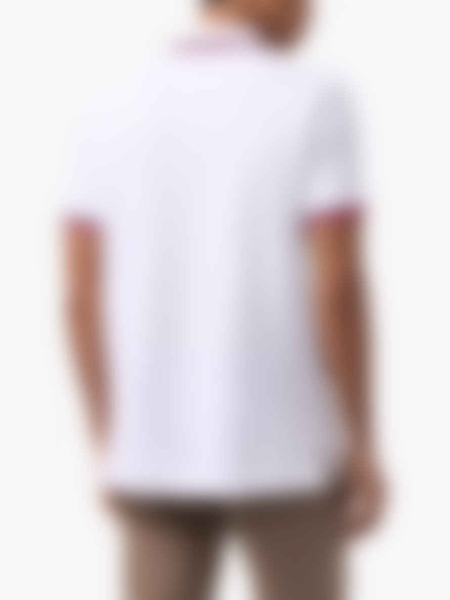 PSYCHO BUNNY - Kingsbury Pique Polo Shirt In White B6k235b200 Wht
