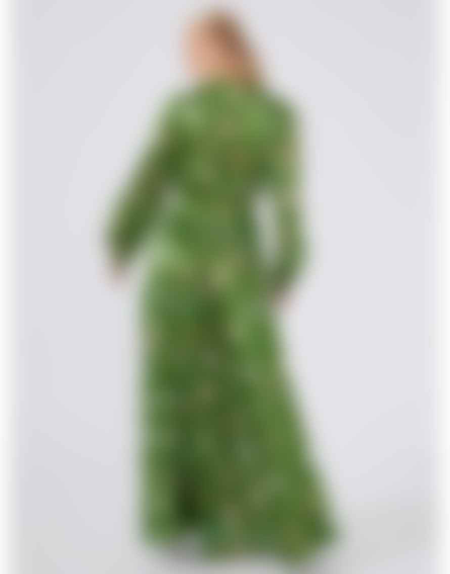 Hayley Menzies Hayley Menzies Esmeralda Button Down Gold Fleck Maxi Dress Size: S, Co