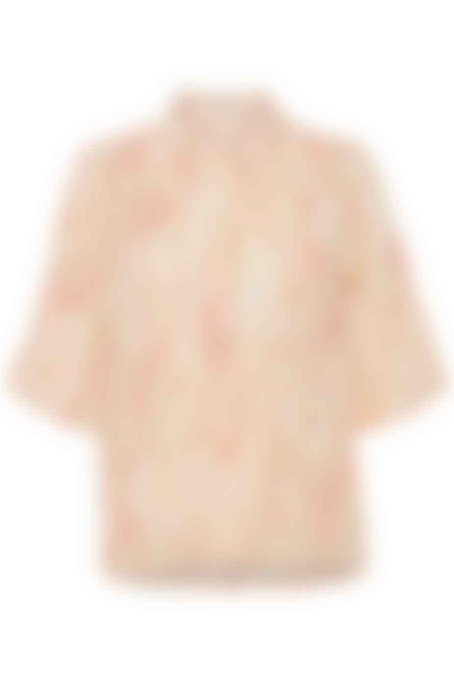 Soaked in Luxury  Slkehlani Shirt Ss | Whisper White Trace