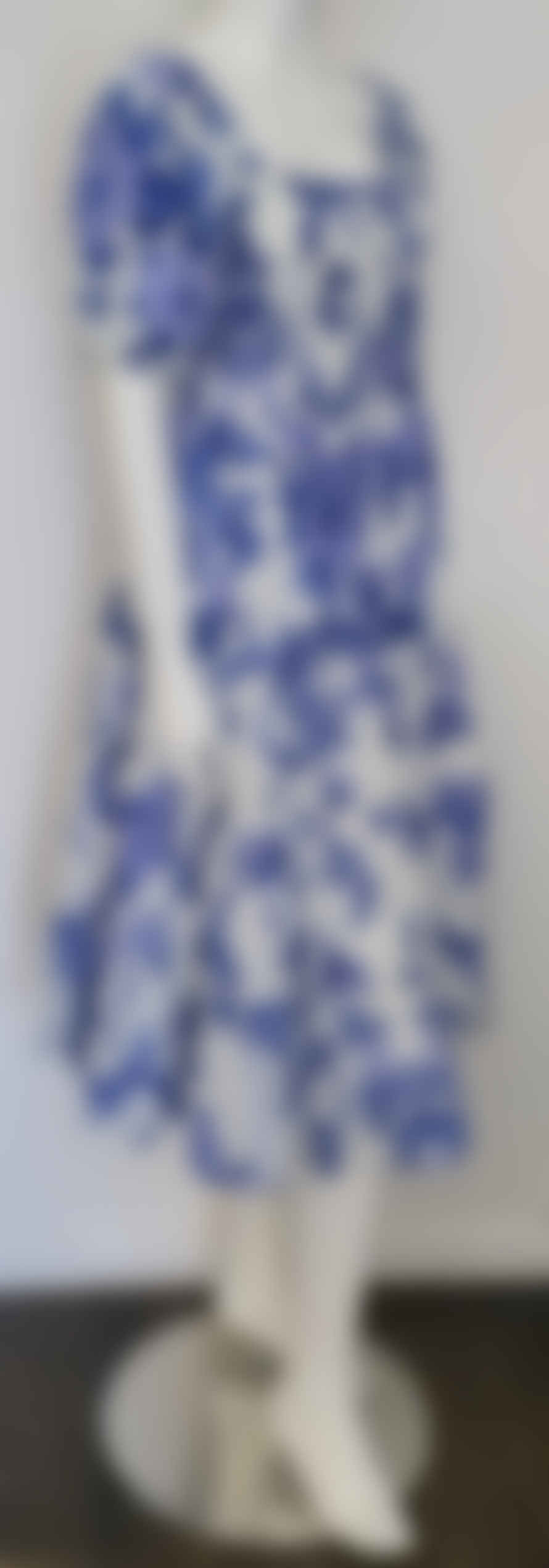 Handprint Dream Apparel Waterfront Dress Peony Blue