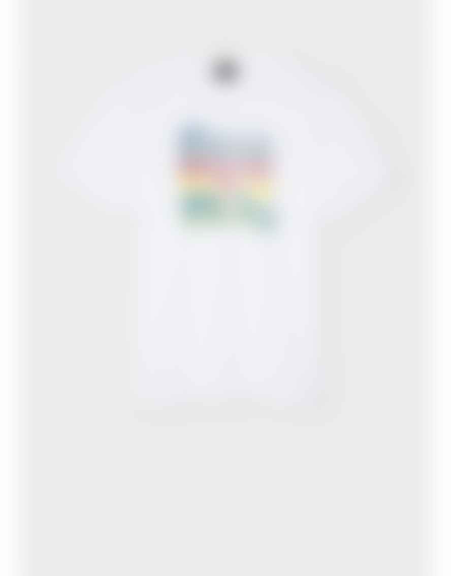Paul Smith Paul Smith Smudged Letter Graphic T-shirt Col: 01 White, Size: L