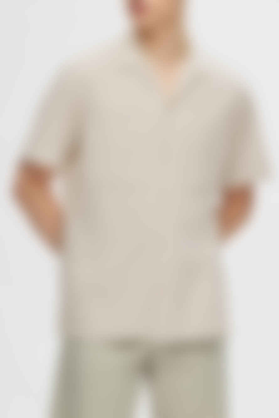 Selected Homme Egret Regular Mix Resort Shirt