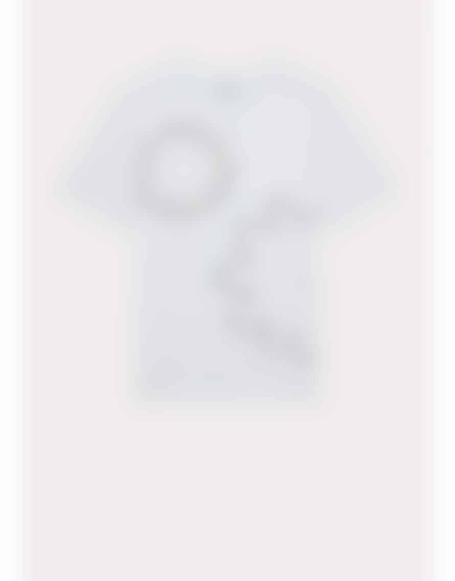 Paul Smith Outlined Floral Ink Stain T-shirt Col: 01 White, Size: L