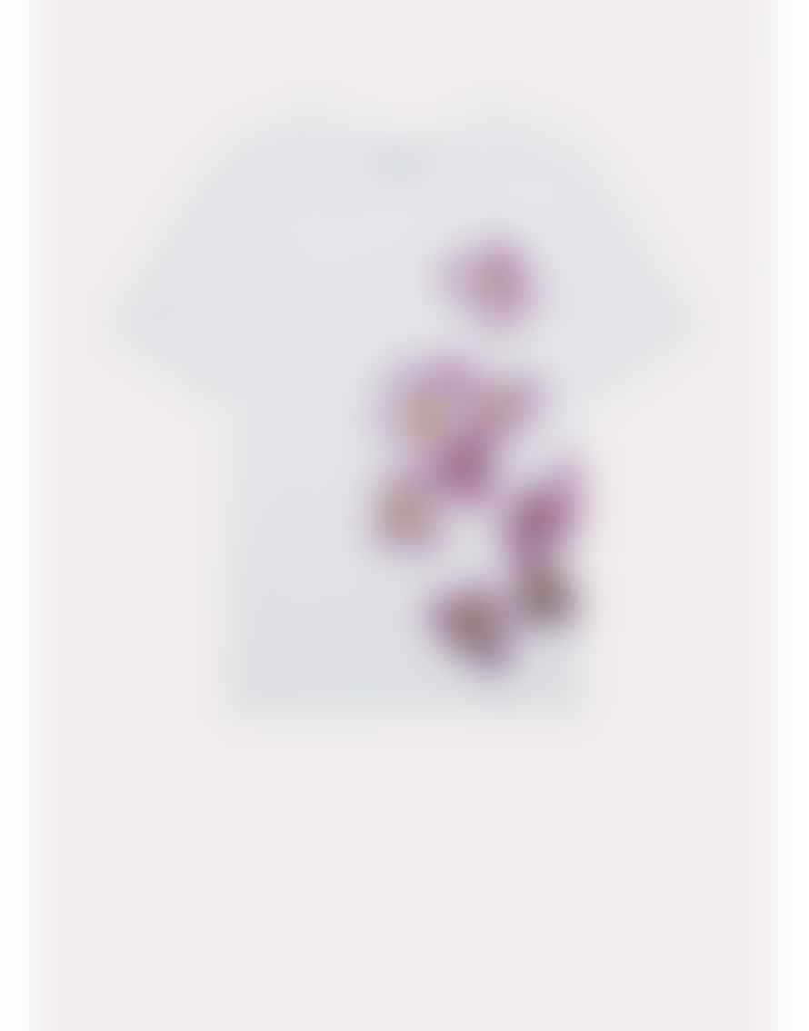 Paul Smith Flower Painting Graphic T-shirt Col: 01 White, Size: L