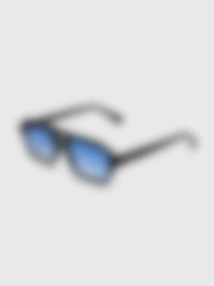 MESSY WEEKEND Burt Sunglasses - Black Gradient Blue