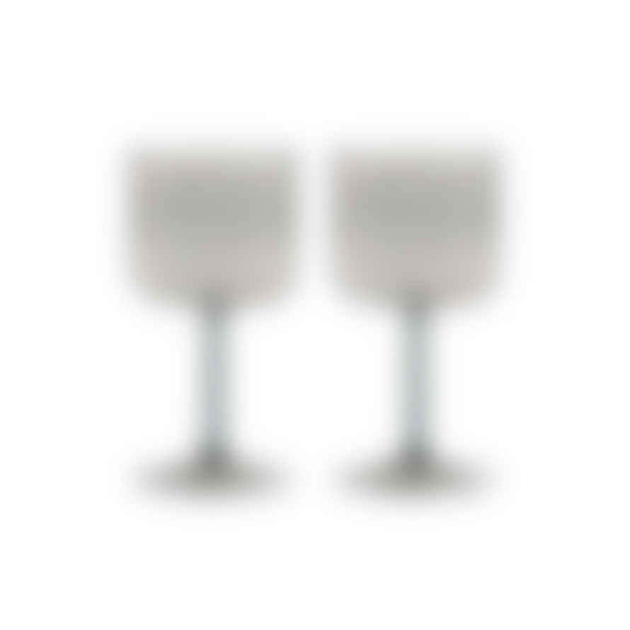 HAY Copas Tint Wine Glass Set De 2 - Gris