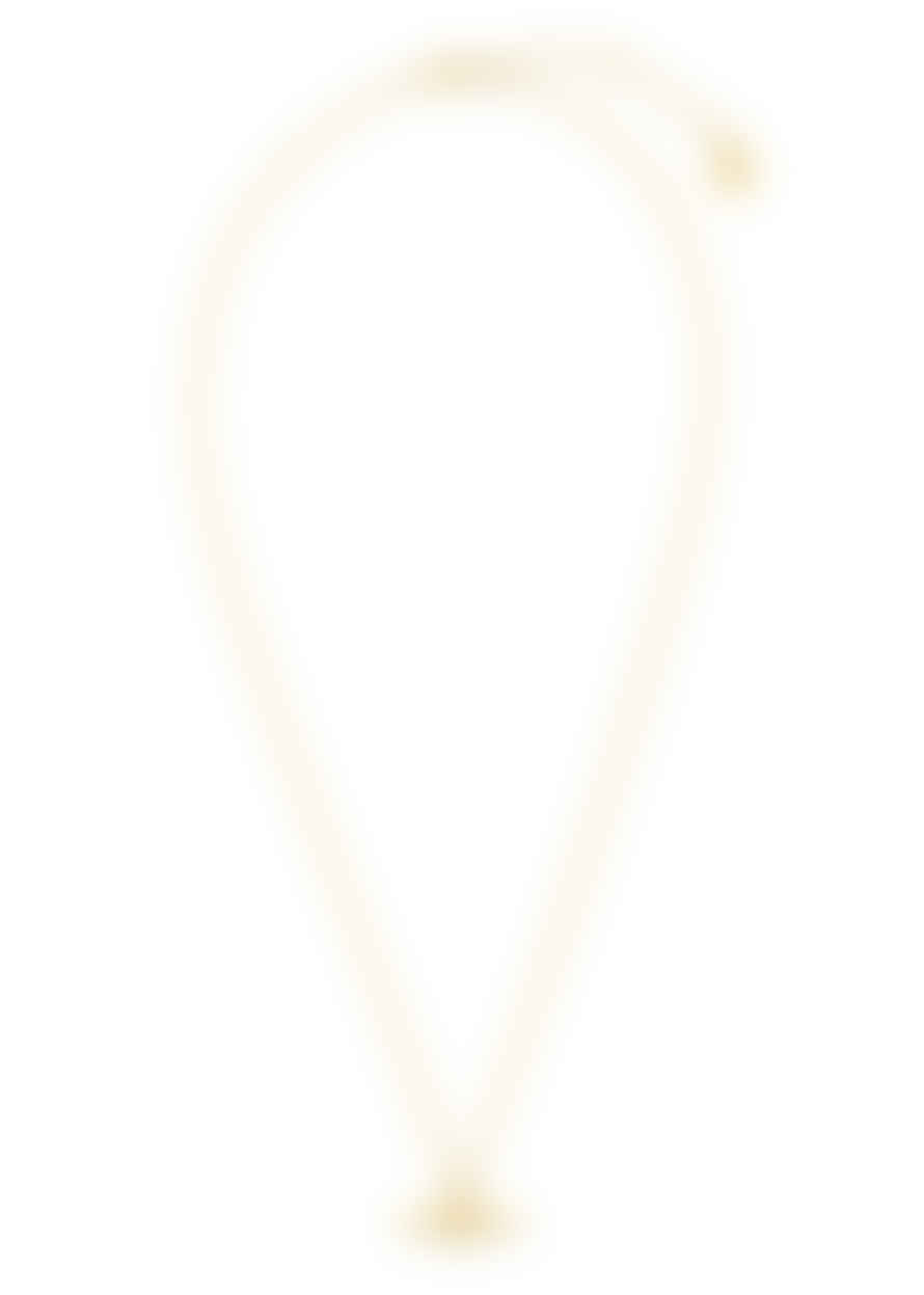 Orelia Luxe Linear T-bar Drop Necklace - Gold