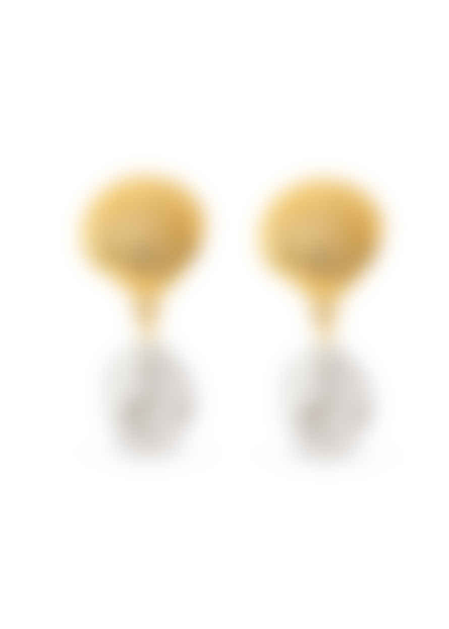 Orelia Shell & Pearl Drop Earrings
