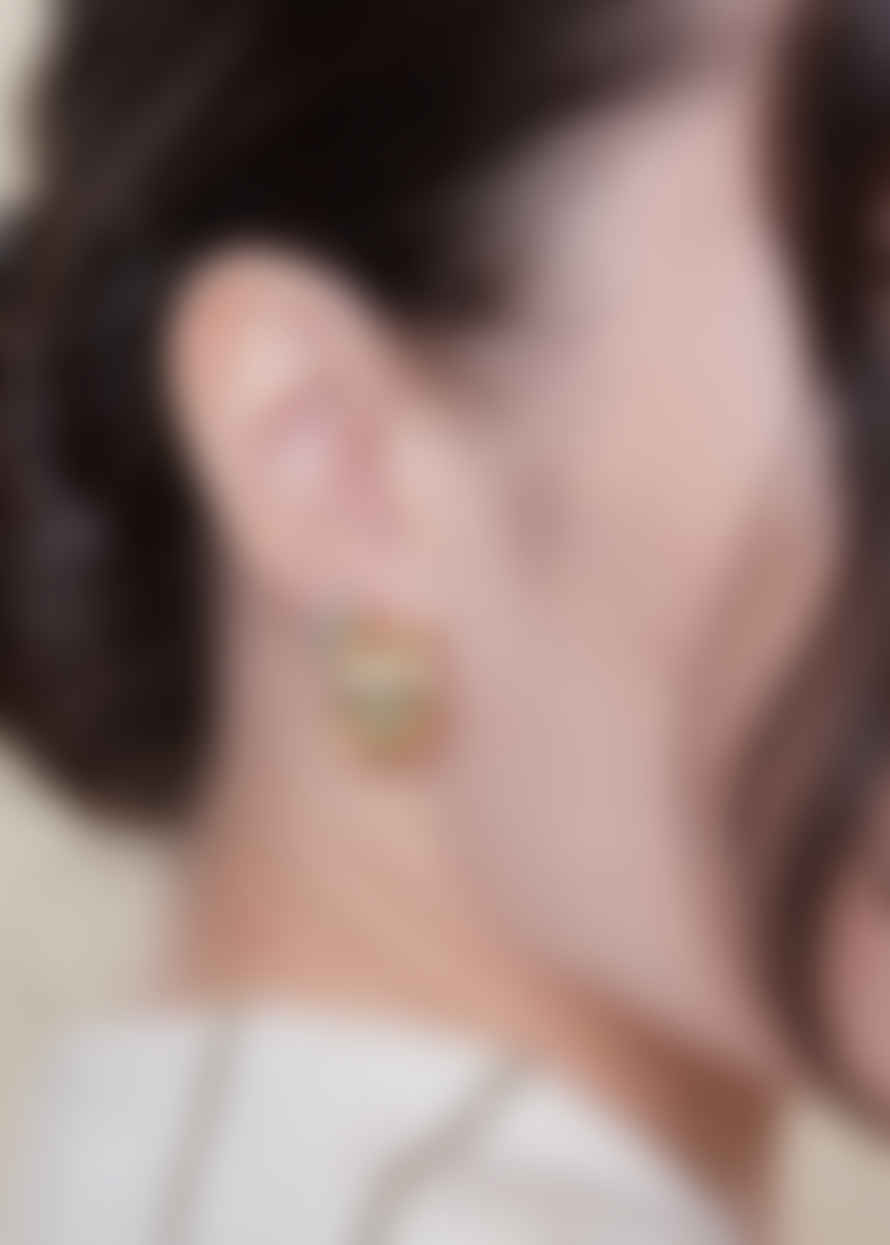 Orelia Tennis Huggie Hoop Earrings - Turquoise
