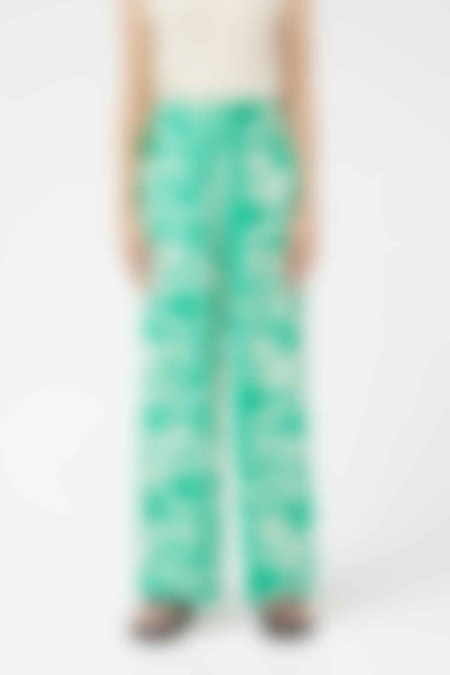 Compania Fantastica Green Floral Print Trouser