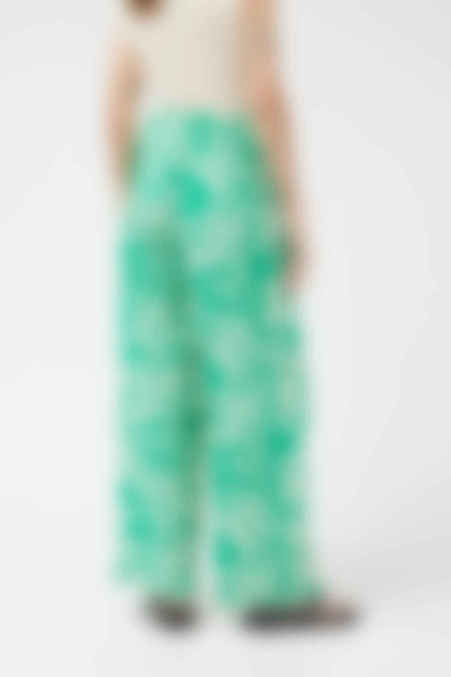 Compania Fantastica Green Floral Print Trouser