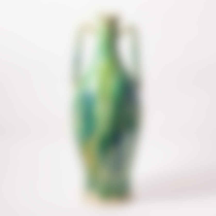 Persora Extra Large Green Glazed Vase