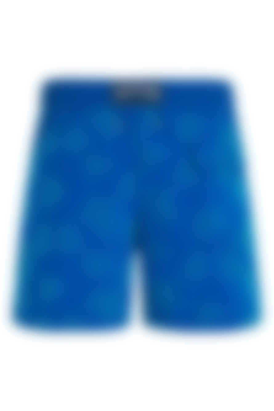 Vilebrequin Turtles Velvet Effect Swim Shorts Blue