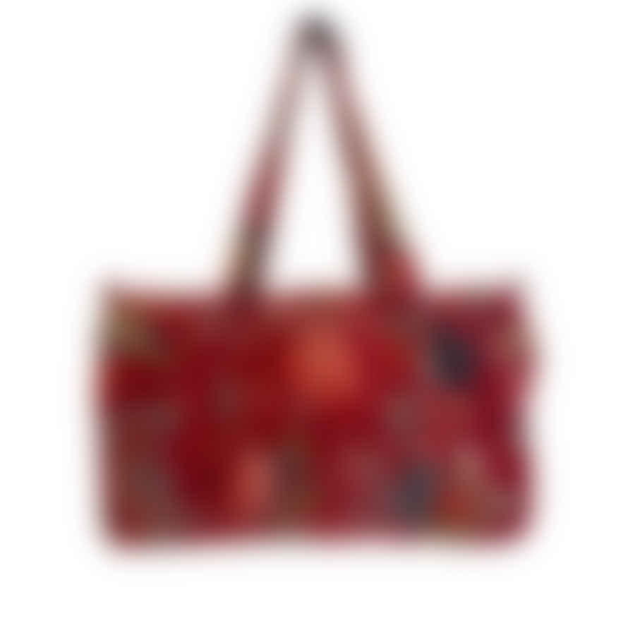 Vani Kantha Duffle Bags Velvet Floral Designs