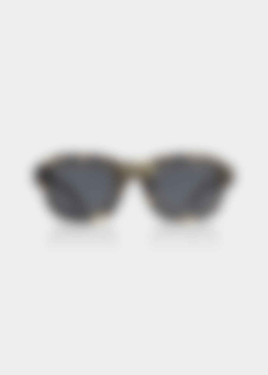 A Kjærbede Halo Sunglasses - Black Yellow Tortoise
