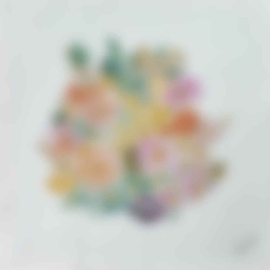 Fog Linen Work Isabelle Boinot Handkerchief Seasonal Flowers