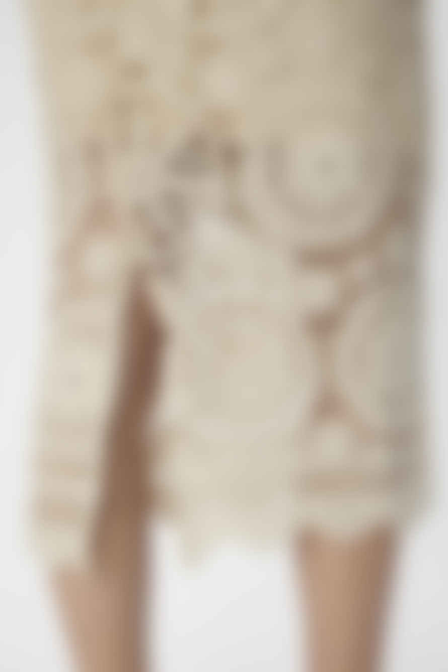 Object Petra Sandshell Knit Midi Skirt