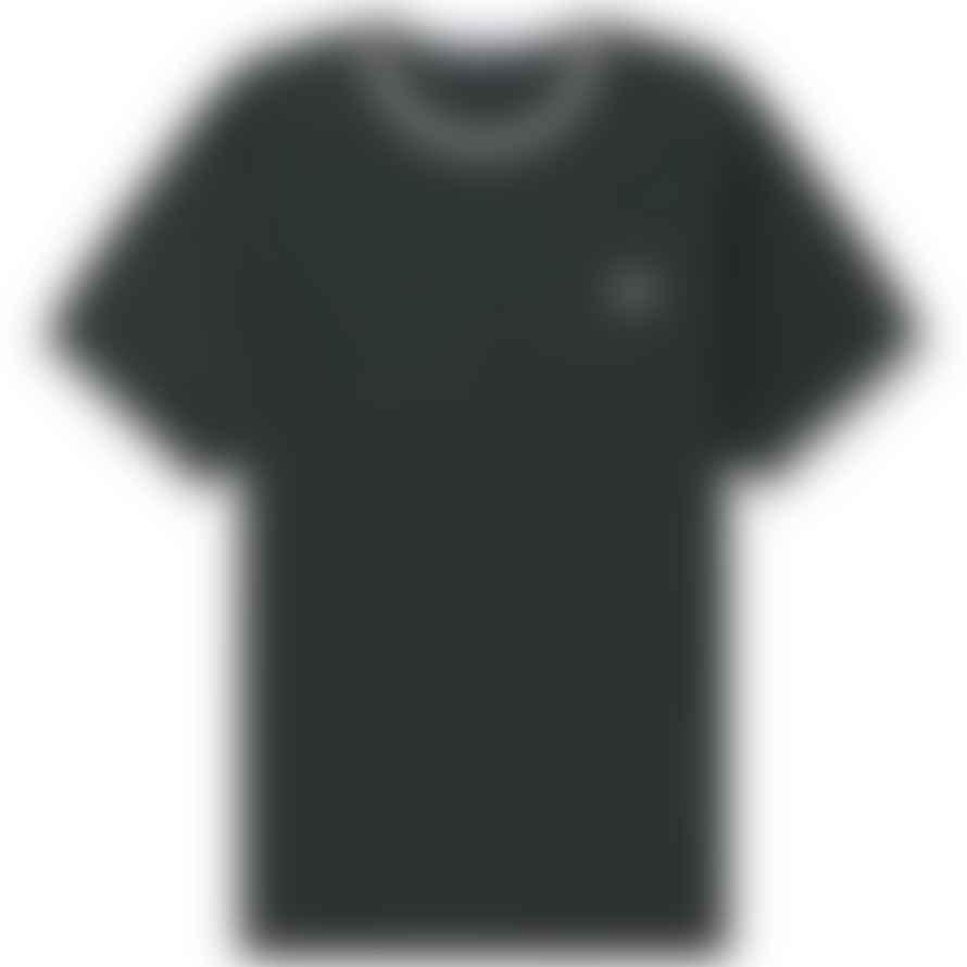 Fred Perry Twin Tipped Tee Night Green & Snow White