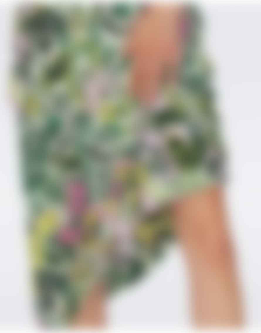 Diane Von Furstenberg Dina Garden Paisley Mint Reversible Midi Skirt C