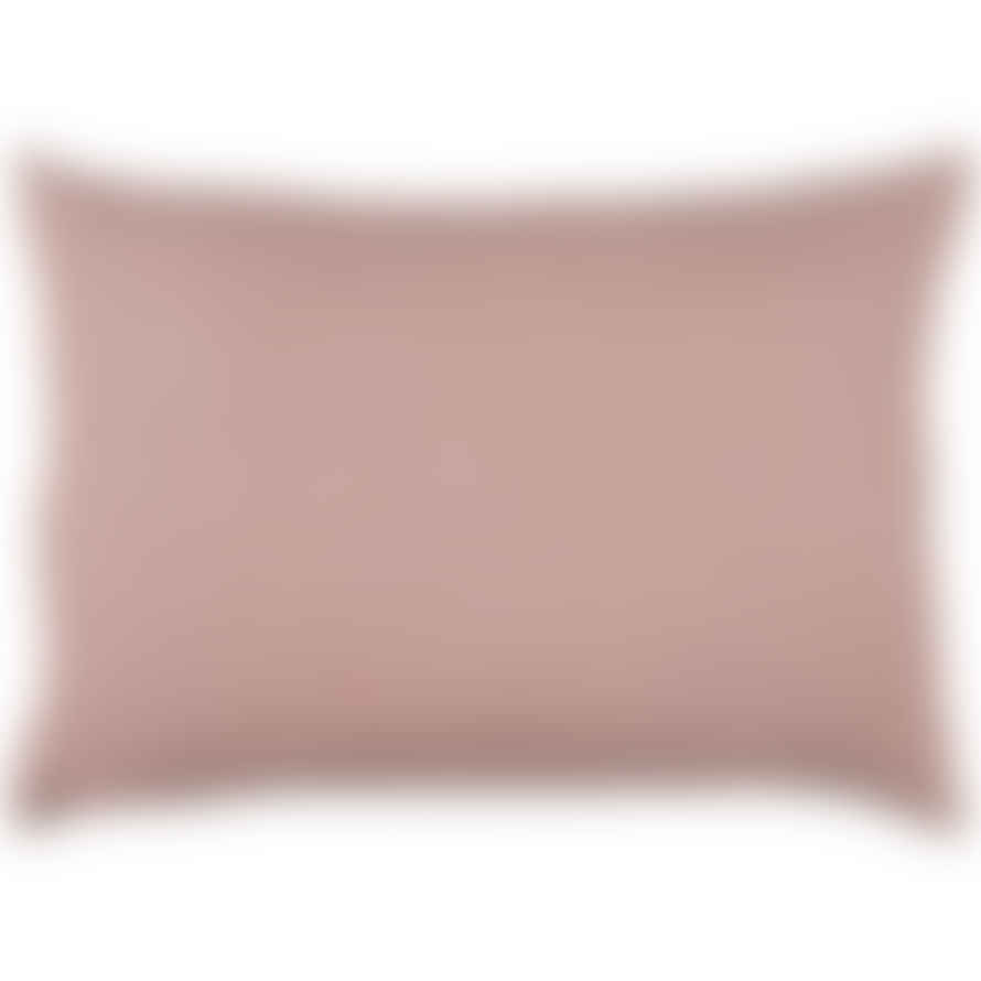 Ib Laursen Large Rectangle Linen Cushion In Rose Pink