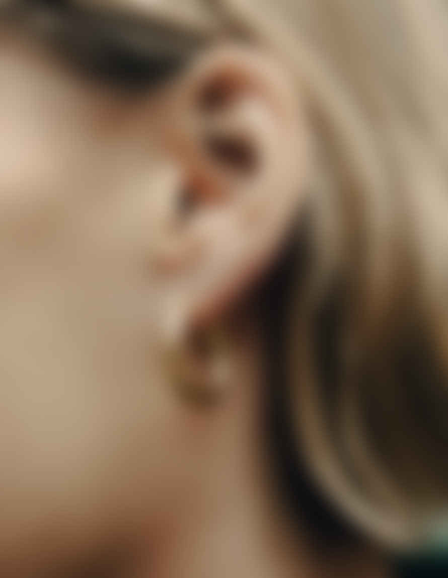 Nordic Muse Gold Classic Hoop Earrings