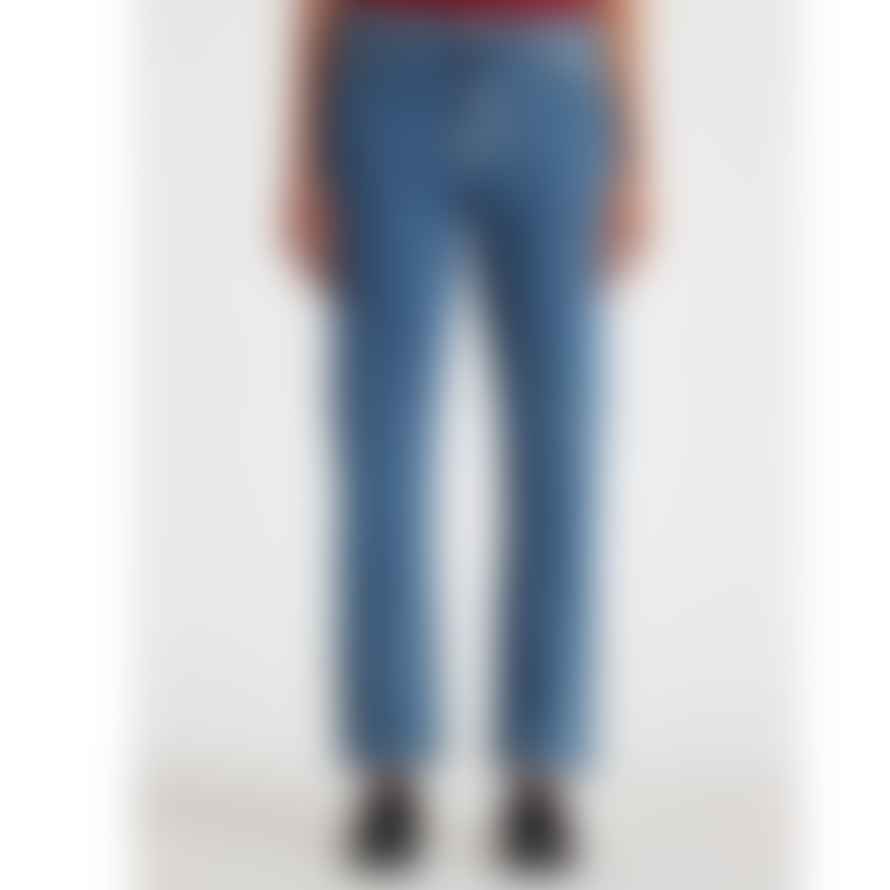 Paul Smith Womenswear Paul Smith Womenswear Mid Wash Straight-fit 'happy' Jeans