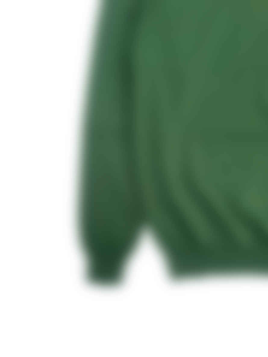 Fresh Tom Extra Fine Cotton Crew Neck Sweater In Green
