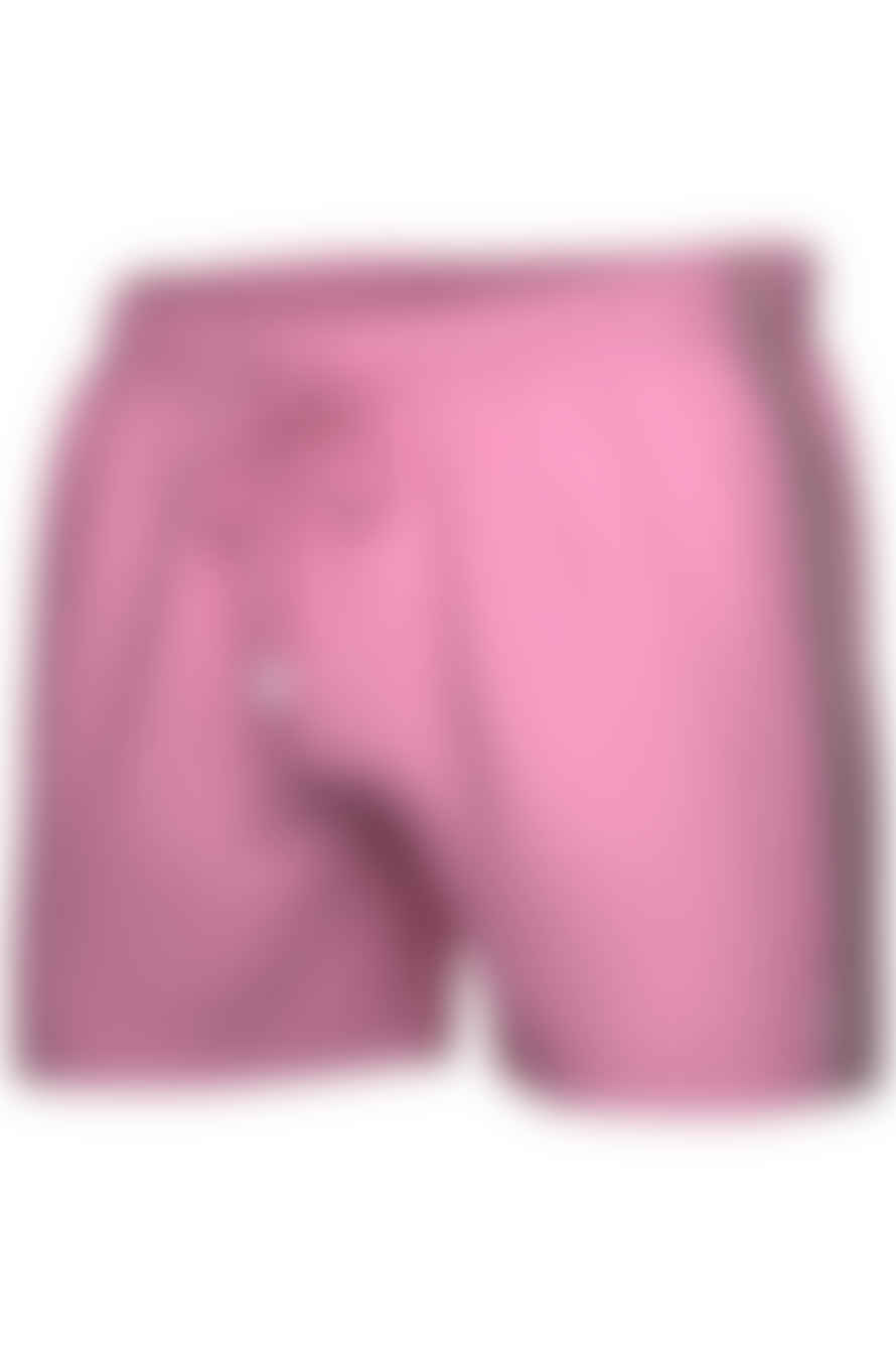Hugo Boss Boss - Iconic Swim Shorts With Stripe Detail In Pastel Pink 50528291 681