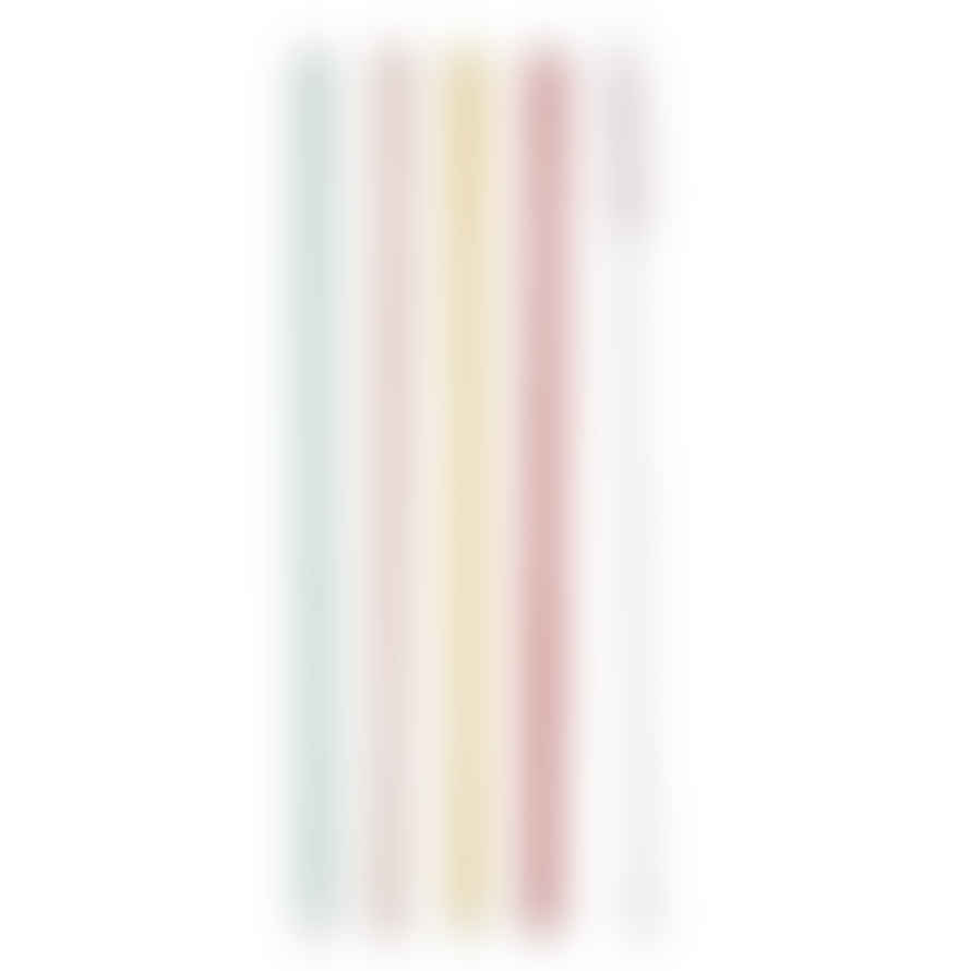 Bahne Multicolour Stripet Straw Set Of 4