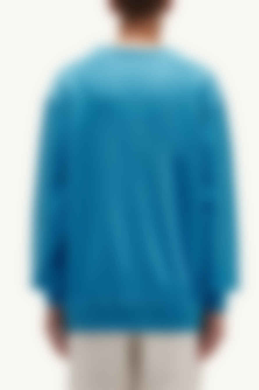 Autry Cobalt Bicolor Sweatshirt Mens